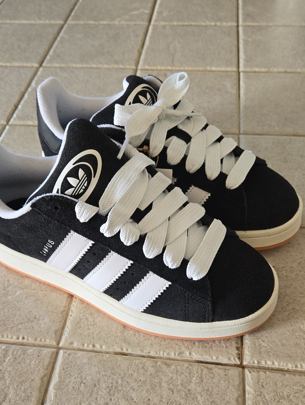 adidas Campus Low Top Sneakers - Black/White